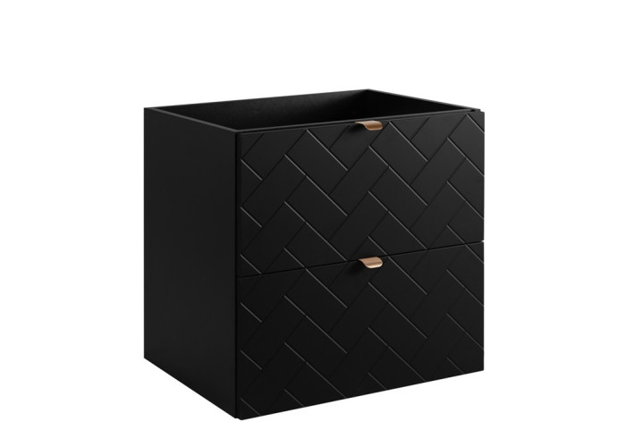 TREND čierny matný B60 závesná skrinka pod umývadlo 60 cm