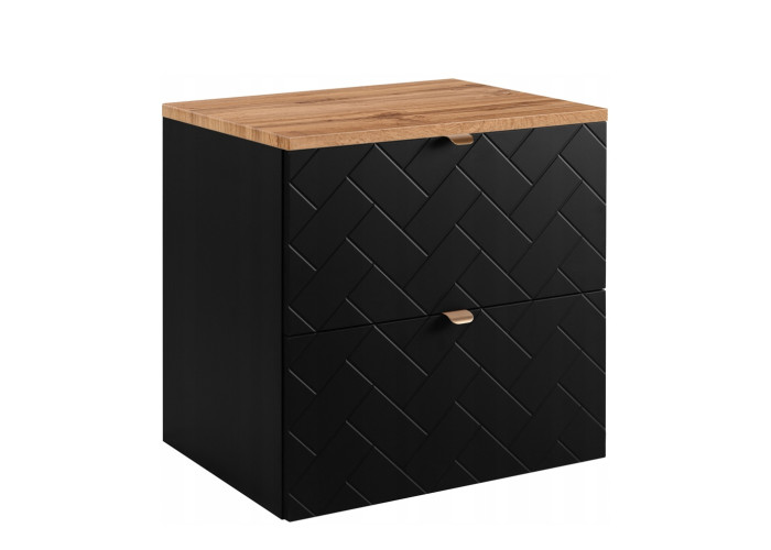 TREND čierny matný B60DC závesná skrinka pod umývadlo 60 cm TREND čierny matný B60DC závesná skrinka pod umývadlo 60 cm