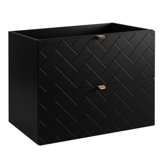 TREND čierny matný B80 závesná skrinka pod umývadlo 80 cm