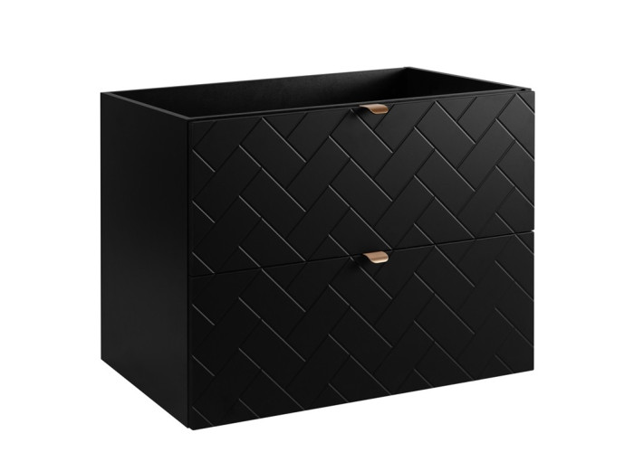 TREND čierny matný B80 závesná skrinka pod umývadlo 80 cm