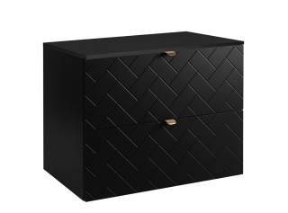 TREND čierny matný B80DB závesná skrinka pod umývadlo 80 cm TREND čierny matný B80DB závesná skrinka pod umývadlo 80 cm