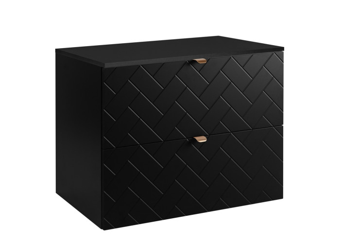 TREND čierny matný B80DB závesná skrinka pod umývadlo 80 cm TREND čierny matný B80DB závesná skrinka pod umývadlo 80 cm