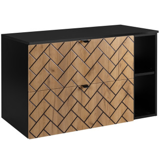 TREND dub craft zlatý C100DB závesná skrinka pod umývadlo 100 cm