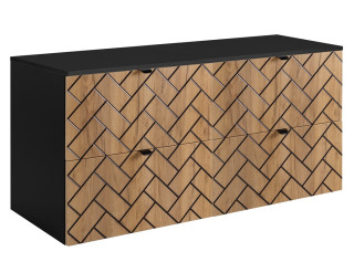 TREND dub craft zlatý C120DB závesná skrinka pod umývadlo 120 cm TREND dub craft zlatý C120DB závesná skrinka pod umývadlo 120 cm