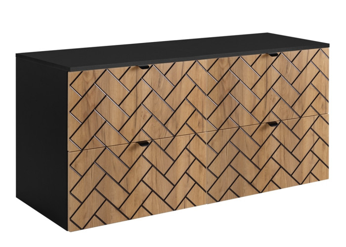 TREND dub craft zlatý C120DB závesná skrinka pod umývadlo 120 cm TREND dub craft zlatý C120DB závesná skrinka pod umývadlo 120 cm