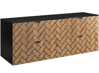 TREND dub craft zlatý C160DB závesná skrinka pod umývadlo 160 cm TREND dub craft zlatý C160DB závesná skrinka pod umývadlo 160 cm