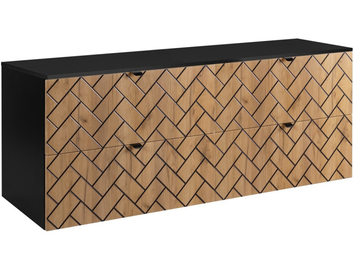 TREND dub craft zlatý C160DB závesná skrinka pod umývadlo 160 cm TREND dub craft zlatý C160DB závesná skrinka pod umývadlo 160 cm