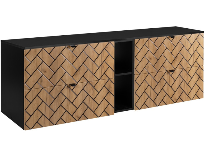 TREND dub craft zlatý C180DB závesná skrinka pod umývadlo 180 cm TREND dub craft zlatý C180DB závesná skrinka pod umývadlo 180 cm