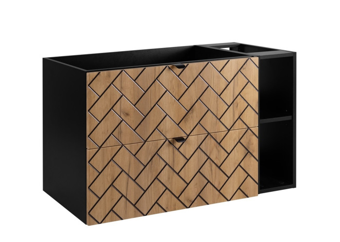 TREND dub craft zlatý C100 závesná skrinka pod umývadlo 100 cm