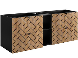 TREND dub craft zlatý C140 závesná skrinka pod umývadlo 140 cm TREND dub craft zlatý C140 závesná skrinka pod umývadlo 140 cm