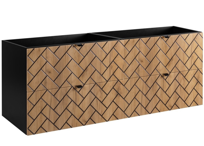 TREND dub craft zlatý C160 závesná skrinka pod umývadlo 160 cm TREND dub craft zlatý C160 závesná skrinka pod umývadlo 160 cm