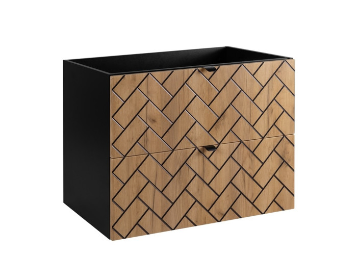 TREND dub craft zlatý C80 závesná skrinka pod umývadlo 80 cm