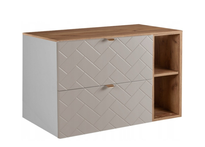 TREND kašmír K100DC závesná skrinka pod umývadlo 100 cm