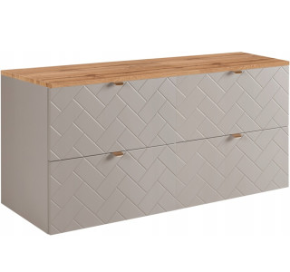 TREND kašmír K120DC závesná skrinka pod umývadlo 120 cm