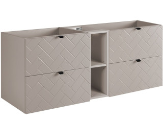 TREND kašmír K140 závesná skrinka pod umývadlo 140 cm TREND kašmír K140 závesná skrinka pod umývadlo 140 cm