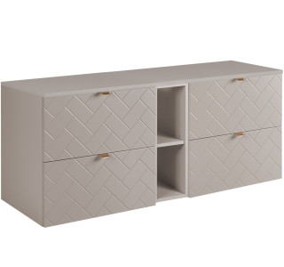 TREND kašmír K140DK závesná skrinka pod umývadlo 140 cm