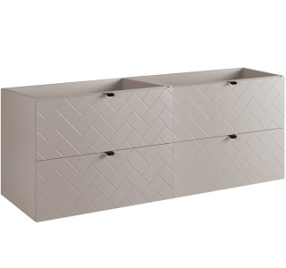 TREND kašmír K160 závesná skrinka pod umývadlo 160 cm