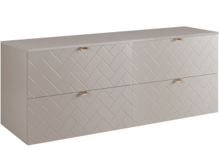 TREND kašmír K160DK závesná skrinka pod umývadlo 160 cm TREND kašmír K160DK závesná skrinka pod umývadlo 160 cm