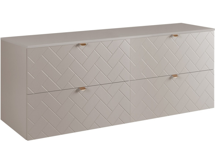 TREND kašmír K160DK závesná skrinka pod umývadlo 160 cm