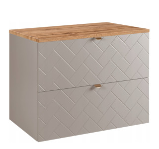 TREND kašmír K80DC závesná skrinka pod umývadlo 80 cm