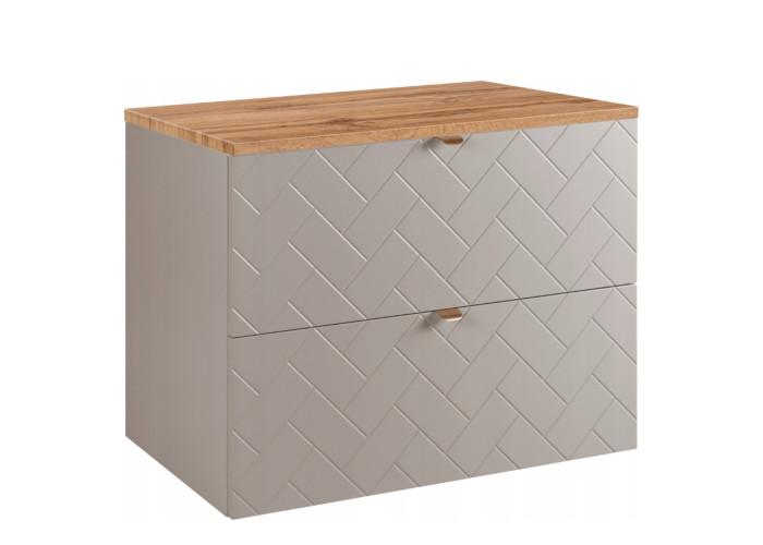 TREND kašmír K80DC závesná skrinka pod umývadlo 80 cm