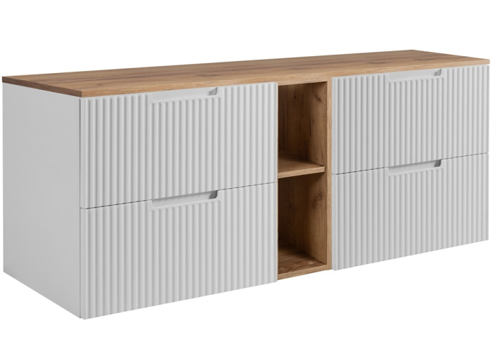 VENA biela W140DC závesná skrinka pod umývadlo 140 cm