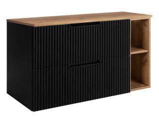 VENA čierna B100DC závesná skrinka pod umývadlo 100 cm