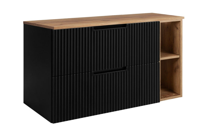 VENA čierna B100DC závesná skrinka pod umývadlo 100 cm