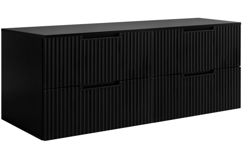 VENA čierna B160DB závesná skrinka pod umývadlo 160 cm