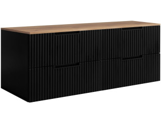 VENA čierna B160DC závesná skrinka pod umývadlo 160 cm