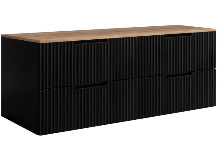 VENA čierna B160DC závesná skrinka pod umývadlo 160 cm VENA čierna B160DC závesná skrinka pod umývadlo 160 cm