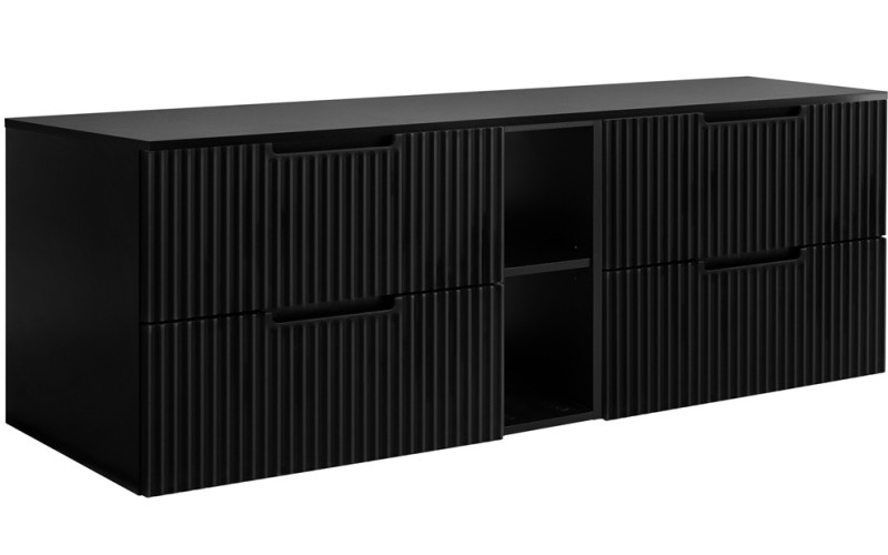 VENA čierna B180DB závesná skrinka pod umývadlo 180 cm