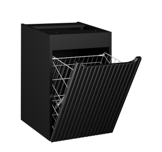 NOVA BLACK 81-40-1DK kúpeľňová skrinka s košom 40 cm