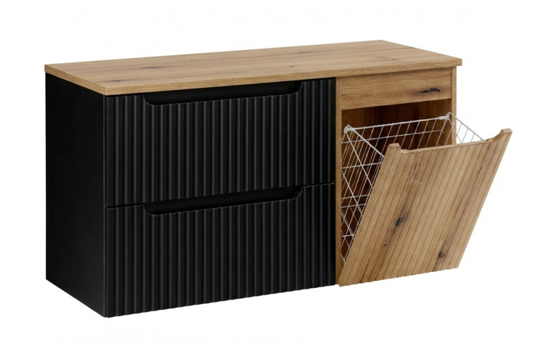 NOVA BLACK 82-100-B3-DE skrinka pod umývadlo s košom 100 cm