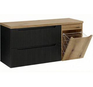 NOVA BLACK 82-120-B3-DE skrinka pod umývadlo s košom 120 cm