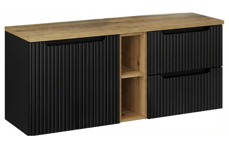 NOVA BLACK 82-140-B2-DE skrinka pod umývadlo 140 cm NOVA BLACK 82-140-B2-DE skrinka pod umývadlo 140 cm