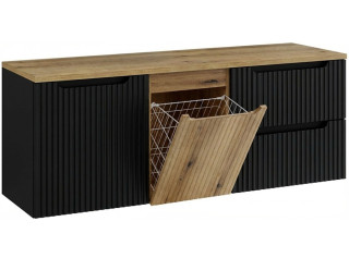 NOVA BLACK 82-160-B1-DE skrinka pod umývadlo s košom 160 cm