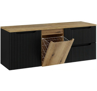 NOVA BLACK 82-160-B1-DE skrinka pod umývadlo s košom 160 cm