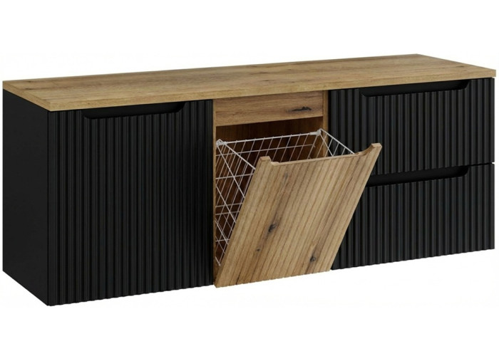 NOVA BLACK 82-160-B1-DE skrinka pod umývadlo s košom 160 cm NOVA BLACK 82-160-B1-DE skrinka pod umývadlo s košom 160 cm