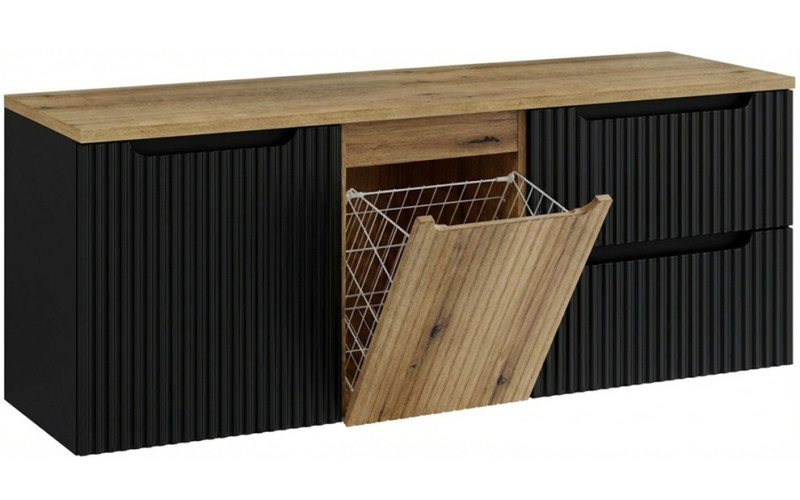 NOVA BLACK 82-160-B1-DE skrinka pod umývadlo s košom 160 cm NOVA BLACK 82-160-B1-DE skrinka pod umývadlo s košom 160 cm