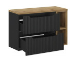 NOVA BLACK 82-80-B2-DE skrinka pod umývadlo 80 cm