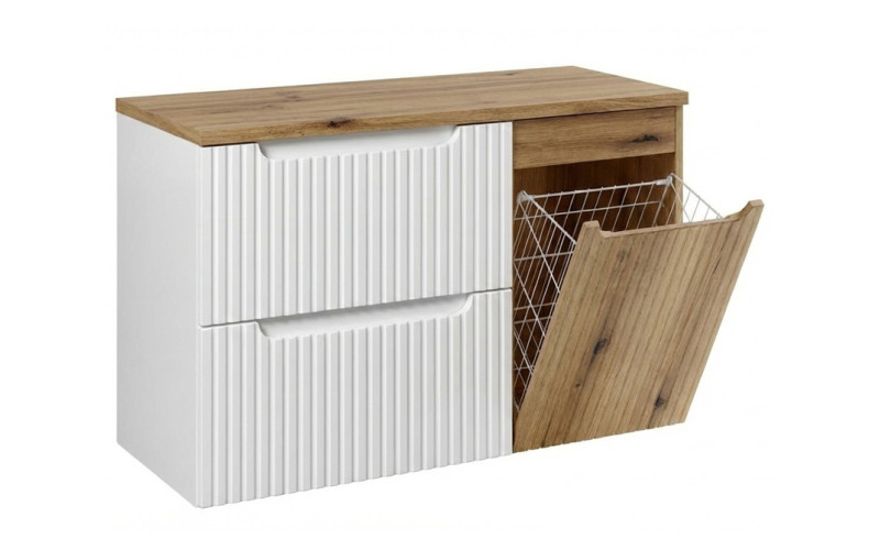 NOVA WHITE 82-100-W3-DE skrinka s výklopným košom 100 cm