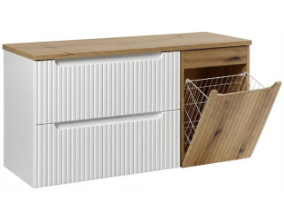 NOVA WHITE 82-120-W3-DE skrinka s výklopným košom 120 cm