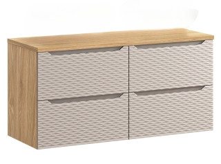 OCEAN Beige 82-120-60-60-4S-D skrinka pod umývadlo 120 cm OCEAN Beige 82-120-60-60-4S-D skrinka pod umývadlo 120 cm