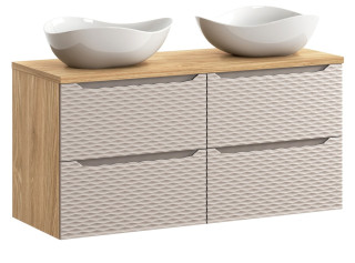 OCEAN Beige 82-120-60-60-4S-DU skrinka s umývadlom 120 cm OCEAN Beige 82-120-60-60-4S-DU skrinka s umývadlom 120 cm