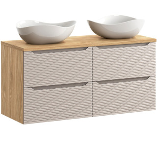 OCEAN Beige 82-120-60-60-4S-DU skrinka s umývadlom 120 cm