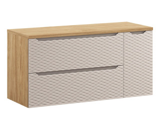 OCEAN Beige 82-120-90-30-2S-D skrinka pod umývadlo 120 cm OCEAN Beige 82-120-90-30-2S-D skrinka pod umývadlo 120 cm