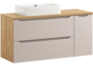OCEAN Beige 82-120-90-30-2S-DU skrinka s umývadlom 120 cm OCEAN Beige 82-120-90-30-2S-DU skrinka s umývadlom 120 cm