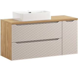 OCEAN Beige 82-120-90-30-2S-DU skrinka s umývadlom 120 cm