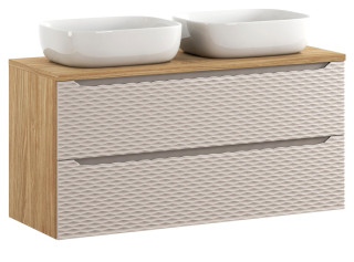 OCEAN Beige 82-120-2S-DU skrinka s umývadlom 120 cm OCEAN Beige 82-120-2S-DU skrinka s umývadlom 120 cm